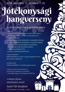 2018-12-15 Jótékonysági koncert